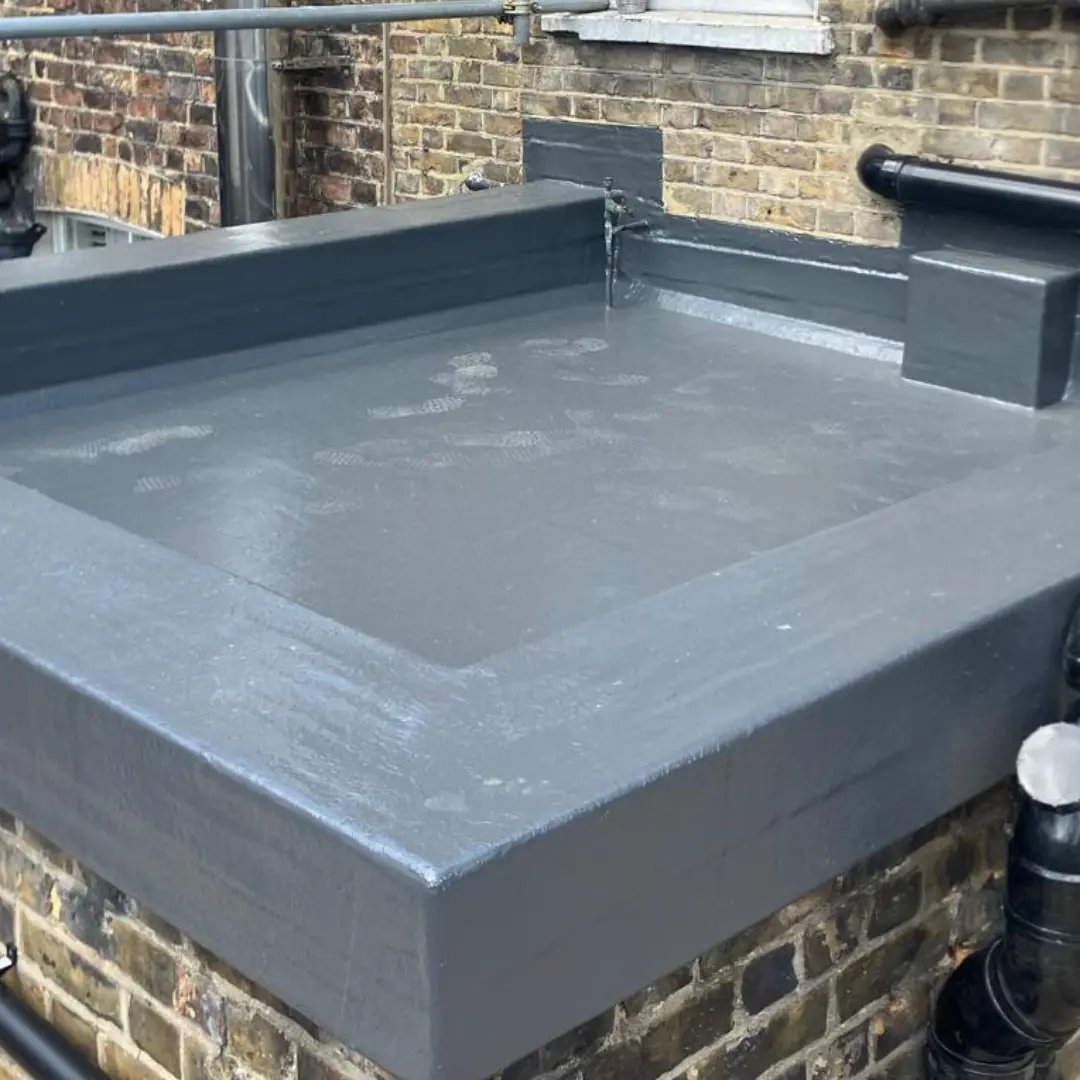 Warm deck GRP fibreglass flat roof replacement by BARL Roofing serving Islington N1